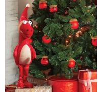 Smart Garden Festive Standing Dinosaur Plush Decoration - 30cm - Red - Christmas Dinosaur - Gift Idea for Christmas Xmas Children - Novelty Christmas Decoration