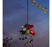 Smart Garden Hanging Metal Glow in the Dark Ladybird Ornament 15.5 x 9.5 cm
