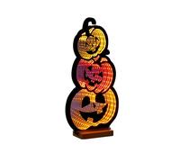 Smart Garden Infinity Pumpkin Stack Light - 40cm LED Halloween Decoration with Triple Jack O’Lantern Design - Infinity Mirror Effect Light Up Indoor Display