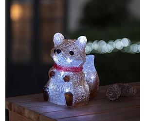 Smart Garden InLit Ice DecoFox Christmas Decoration - 15cm - LED Battery Operated - Indoor and Outdoor Use - Auto Timer Function - Christmas Decoration For Home - Festive Christmas Lights
