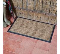 Smart Garden Marco Paul Non Slip Door Mat - Opti-Mat Chestnut Chequered