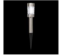 SMART GARDEN Martini 5L Solar Stake Light - Stainless Steel, Pack of 4, Stainless Steel