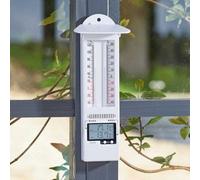 Smart Garden Max/ Min Thermometer 24x10cm White Outdoor Wall Decorative