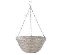 Smart Garden Monza Faux Rattan Hanging Basket - 14in