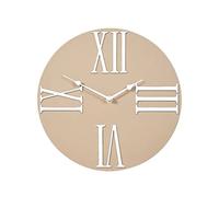 Smart Garden Outdoor Indoor Clocks for the Garden Weatherproof Roman Numeral Moda Wall Mounted Clock Taupe