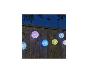 Smart Garden Outdoor Solar Powered 10 Chinese Lantern String Light LED