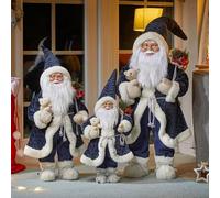 Smart Garden Papa Noel Christmas Decoration - Navy - 45cm / 60cm / 80cm (Large 45cm)