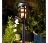 Smart Garden Party Black Flame Solar-Powered Led Outdoor Stake Light, Pack Of 5