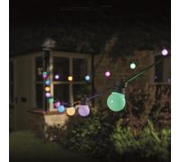 Smart Garden Party Festoon String Lights, Set of 20 - Multicoloured