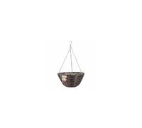 Smart Garden Faux Rattan Hanging Basket - Pinto, 35cm