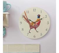 Smart Garden Products Country Style Outside In Wall Clock, 12" (Pheasant)