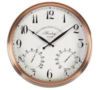 Smart Garden Products Smart Garden Outdoor Henley Garden Wall Clock & Thermometer 30.5Cm - Battery Powered Outside Clock