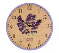 Smart Garden Products Smart Garden Outdoor Lavender Wall Clock 12" - Battery Powered Outside Garden Clock