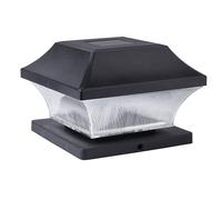 Smart Garden Products Solar Powered 3 Lumen Post Light White 1pc in Black Smart Garden Products Black