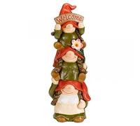Smart Garden Products Stacked Welcome Gonkettes Gonk styled Garden Gnome Garden Ornament