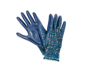 Smart Garden Products Women's Briers Seed & Weed Gardening Gloves Mushrooms - Size M in Blue | Size: Medium Smart Garden Products Blue M