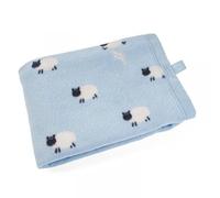 Smart Garden Products ZOON Counting Sheep Fleece Dog Comforter 100cm x 70cm, Blue, Black, White