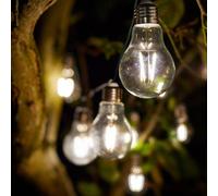 Eureka Retro Solar LED String Lights - 10 Lights