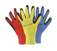 Smart Garden - Ribbed Smart Grip Gloves Large - Triple Pack