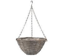 Smart Garden Sable Willow Grey Round Hanging Basket, 31Cm