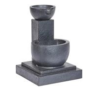 Solar And Battery Hybrid Power Fengshui Water Feature - Grey