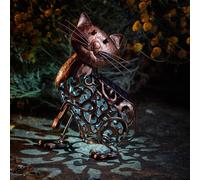 Metal Scroll Cat Solar Light