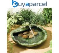 Ceramic Frog Water Feature Fountain Smart Solar Powered Garden
