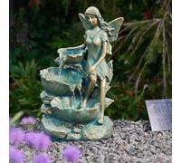 Smart Garden Solar Fairy Falls Leaf Garden Water Feature Fountain Bird Bath