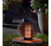 Smart Garden Solar Ferrara Flaming Torch Lantern Led Light Candle Silhouette
