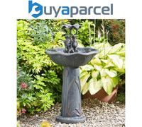 Smart Garden Solar Frog Frolics Umbrella Garden Water Feature Fountain Bird Bath