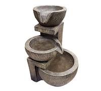 Smart Solar Powered Genoa Cascade Water Feature Garden Fountain