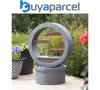 Smart Garden Solar Omega Cascade Garden Water Feature Fountain Waterfall Modern