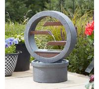 Smart Garden Solar Omega Cascade Garden Water Feature Fountain Waterfall Modern