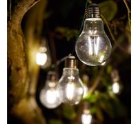 Eureka Retro Solar LED String Lights - 10 Lights