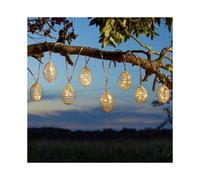 Smart Solar Spiral Solar-Powered Warm White 10 Led Outdoor String Lights