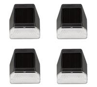 Smart Garden Solar Powered Bright White LED Fence, Wall & Post 3L Lights 4PK