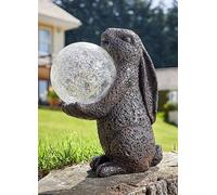 Smart Garden Solar Powered Hare Magic Figurine with Colour Change & White LED Lights White
