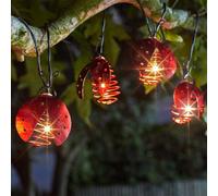 Ladybird Solar Garden String Lights Decoration 10 Warm White LED - 3.8m by Smart Solar