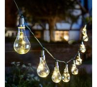 Smart Solar Garden 1060100 Eureka! Solar Lightbulb String Light 10 Bulbs, Multi-Colour