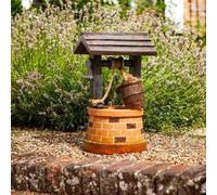 Smart Solar Powered Wishing Well Fountain Garden Water Feature 1170534