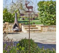 Smart Garden Stag Windvane Wind Weather Vane Mobile Brushed Copper 170Cm