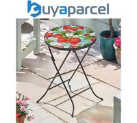 Smart Garden Strawberry Flower Glass Garden Side Table Folding Indoor Outdoor
