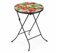 Smart Garden Strawberry Glass Folding Table 35.5 x 50cm Indoor Outdoor