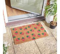 Smart Garden Strawberry Strawbs Patterned Doormat Coir Pvc Back Outdoor Mat