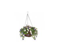 Smart Garden Stunning Colourful Artificial Petunia Hanging Flower Basket - 30cm