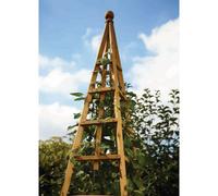 Smart Garden Tan Wooden Woodland Obelisk 1.5M Plant Support Pine