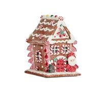 Smart Garden Three Kings 13cm LED Santa with Gingerbread Cottage Ornament