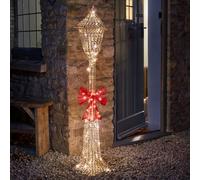 Smart Garden Three Kings 150cm Glittertwist Gold Light Up Christmas Lamp Post (2506022)