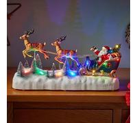 Smart Garden Three Kings 20cm Flying Reindeer! Light Up 3D Christmas Sleigh Scene (2571012)
