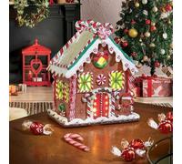 Smart Garden Three Kings 26cm LED Gingerbread Candy Cane Chalet